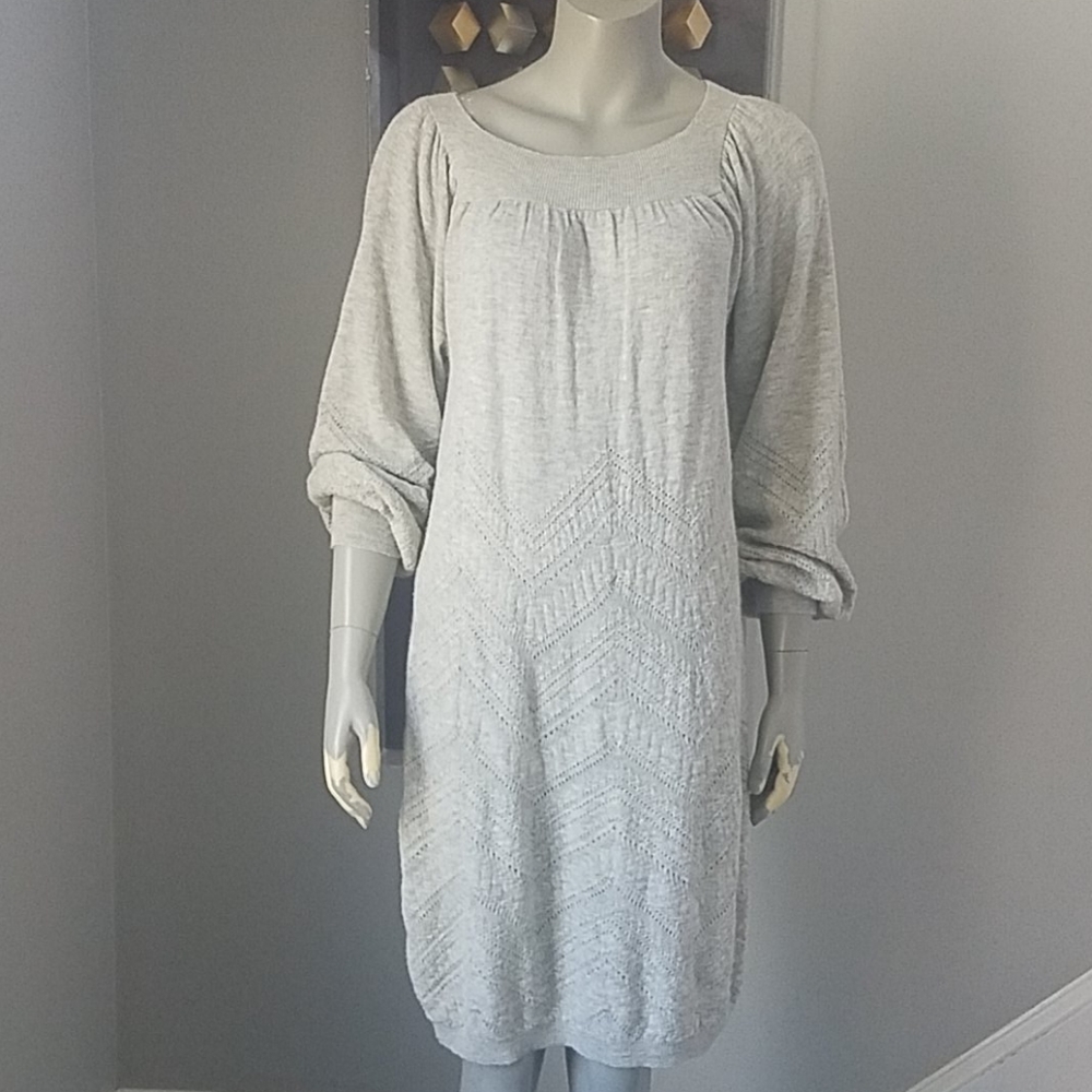3.1 Phillip Lim Knit Sweater Dress Alpaca Gray